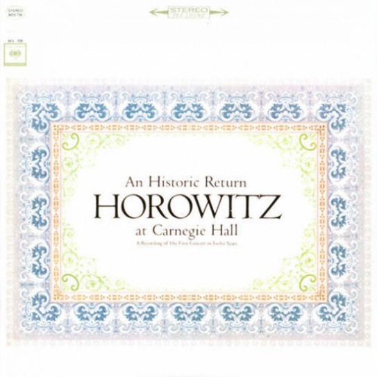 an Historic Return Vladimir Horowitz at Carnegie Hall