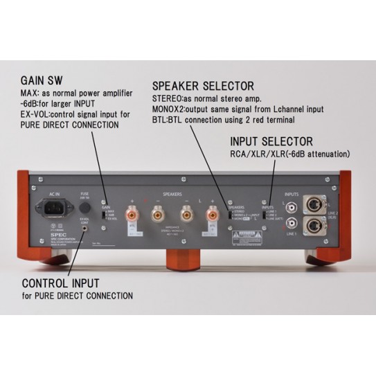 SPEC RPA-W3EX Real-Sound Power Amplifire