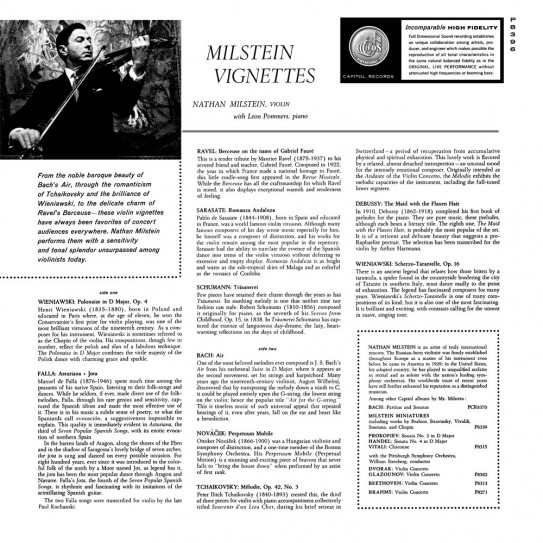 Analogphonic Nathan MIlstein - Vignettes